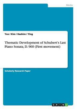 Thematic Development of Schubert's Last Piano Sonata, D 960