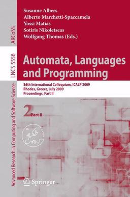 Automata, Languages and Programming Automata, Languages and Programming