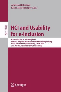 HCI and Usability for E-Inclusion