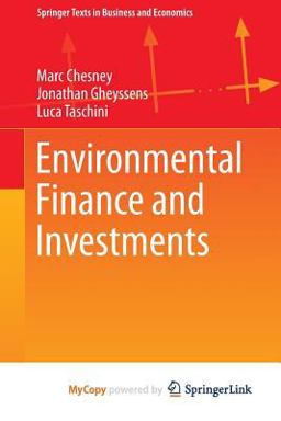 Environmental Finance and Investments