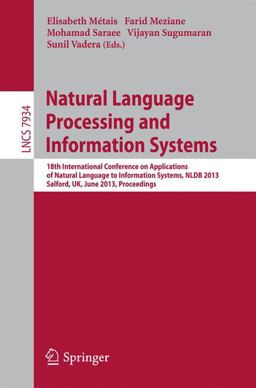 Natural Language Processing and Information Systems Natural Language Processing and Information Systems