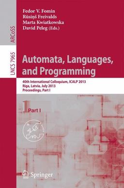 Automata, Languages, and Programming Automata, Languages, and Programming