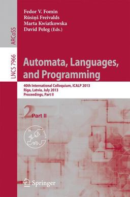 Automata, Languages, and Programming Automata, Languages, and Programming