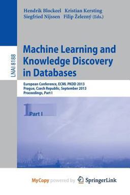 Machine Learning and Knowledge Discovery in Databases