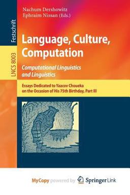 Language, Culture, Computation