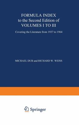 Formula Index to the Second Edition of Volume 1 To 3