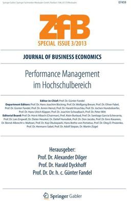 Performance Management Im Hochschulbereich