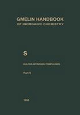 S Sulfur-Nitrogen Compounds S Sulfur-Nitrogen Compounds