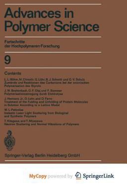 Advances in Polymer Science