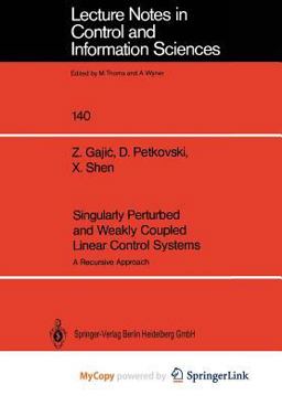 Singularly Perturbed and Weakly Coupled Linear Control Systems