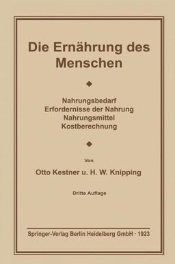 Die Ernährung des Menschen Die Ernährung des Menschen
