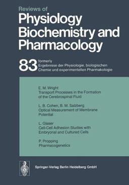 Reviews of Physiology, Biochemistry and Pharmacology