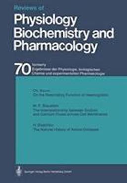 Reviews of Physiology, Biochemistry and Pharmacology