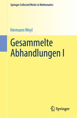Gesammelte Abhandlungen I Gesammelte Abhandlungen I