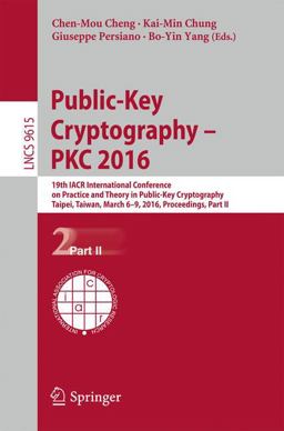Public-Key Cryptography -- PKC 2016