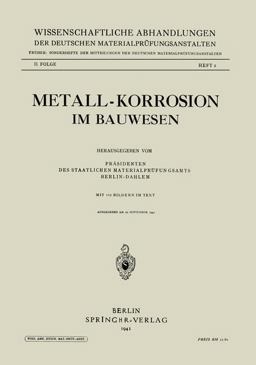 Metall-Korrosion Im Bauwesen