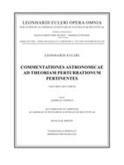 Commentationes Astronomicae Ad Theoriam Perturbationum Pertinentes 2nd Part