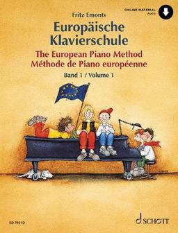 European Piano Method - Volume 1 German/French/English Book with Online Audio  9783795750022 Front Cover