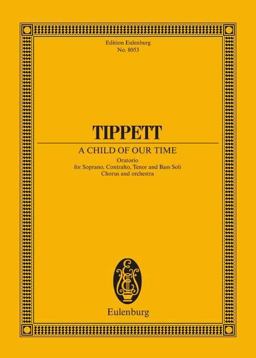 Child of Our Time Oratorio Study Score  9783795767273 Front Cover