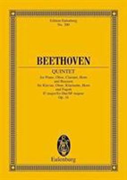 Quintet Op. 16 Efl Maj Pf/winds