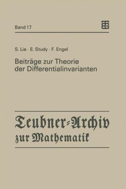 Beiträge Zur Theorie der Differentialinvarianten