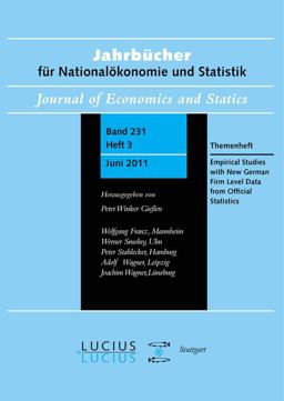 Empirical Studies with New German Firm Level Data from Official Statistics Empirical Studies with New German Firm Level Data from Official Statistics