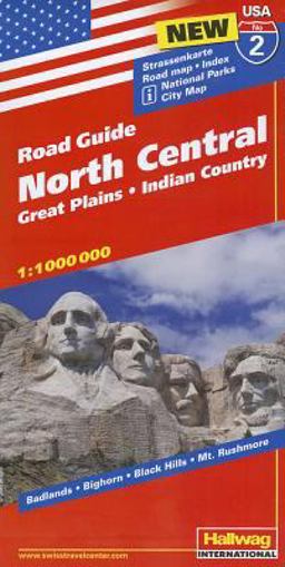 Hallwag USA Road Guide 02 North Central 1: 1. 000. 000 Great Plains, Indian Country  9783828307537 Front Cover