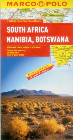 Marco Polo South Africa Namibia Botswana Map (1:2,000,000)
