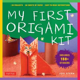 My First Origami Kit [Origami Kit with Book, 60 Papers, 150 Stickers, 20 Projects]  9784805312445 Front Cover