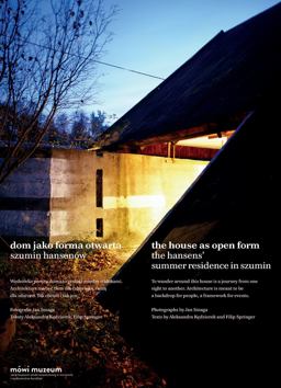 House As Open Form: the Hansens' Summer Residence in Szumin Dom Jako Forma Otwarta. Szumin Hansenw  9788364177149 Front Cover