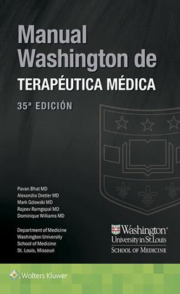 Manual Washington de Terapï¿½utica Mï¿½dica 35th 9788416654987 Front Cover