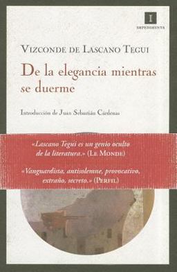 De la Elegancia Mientras Se Duerme  9788493592752 Front Cover