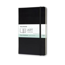 Moleskine Art Plus Music Notebook, Large, Black, Hard Cover (5 X 8. 25)  9788862933100 Front Cover