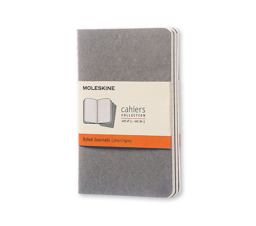 Moleskine Cahier Journal (Set of 3), Pocket, Ruled, Pebble Grey, Soft Cover (3. 5 X 5. 5)  9788866134206 Front Cover