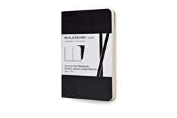 Moleskine Volant Notebook (Set of 2 ), Extra Small, Plain, Black, Soft Cover (2. 5 X 4)  9788867320455 Front Cover
