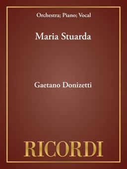Maria Stuarda Vocal Score  9788875926656 Front Cover