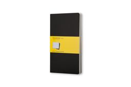 Moleskine Cahier Journal (Set of 3), Large, Squared, Black, Soft Cover (5 X 8. 25) Set of 3 Square Journals  9788883704963 Front Cover