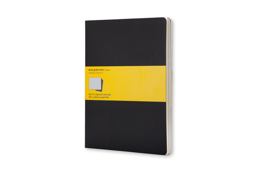 Moleskine Cahier Journal (Set of 3), Extra Large, Squared, Black, Soft Cover (7. 5 X 10)  9788883705021 Front Cover