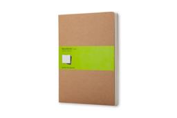 Moleskine Cahier Journal (Set of 3), Extra Large, Plain, Kraft Brown, Soft Cover (7. 5 X 10)  9788883705069 Front Cover