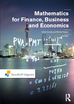 Mathematics for Finance, Business and Economics  9789001818623 Front Cover