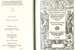 The Woorke of the Excellent Philosopher Lucius Annaeus Seneca
