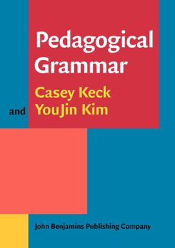 Pedagogical Grammar  9789027212184 Front Cover