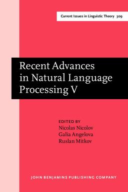 Recent Advances in Natural Language Processing V