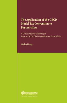 The Application of the OECD Model Tax Convention to Partnerships
