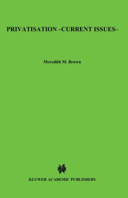 Privatisation - Current Issues