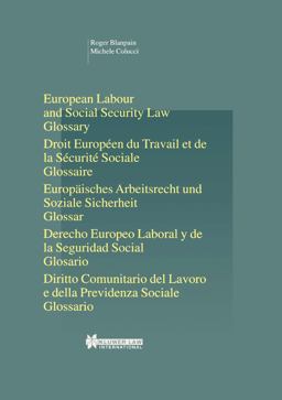 European Labour Law and Social Security Law: Glossary