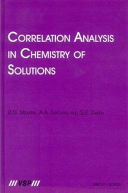 Correlation Analysis in Chemistry of Solutions