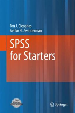SPSS for Starters 1st 2010 9789048195183 Front Cover