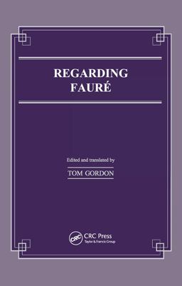 Regarding Faure  9789057005497 Front Cover