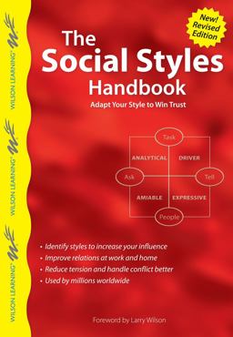 Social Styles Handbook Adapt Your Style to Win Trust  9789077256336 Front Cover